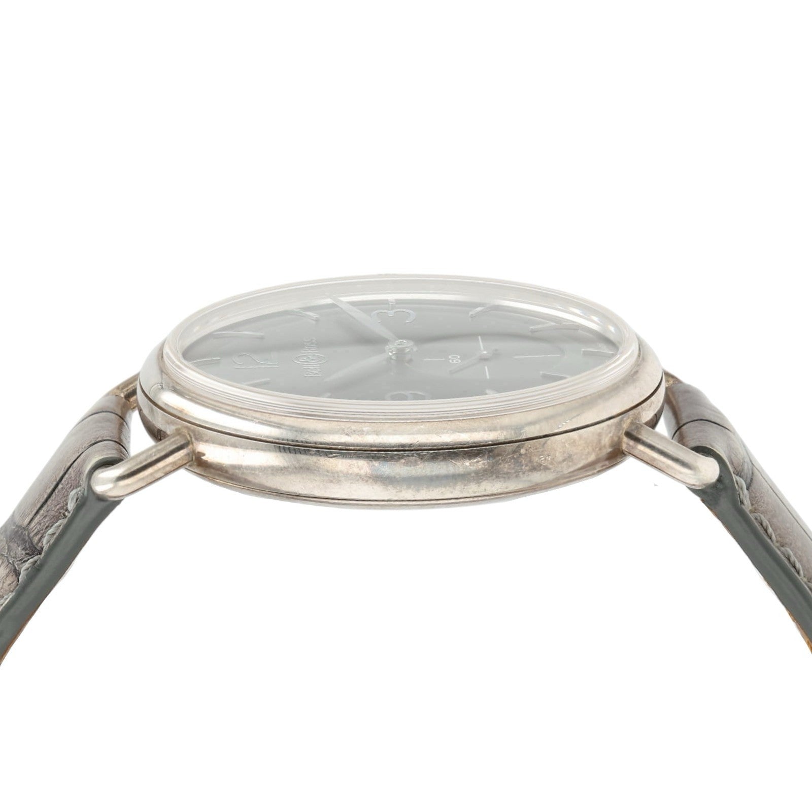 Bell & Ross Silver Dial Sterling Silver 41mm Manual Wind Mens Watch BR WW1-70-AG