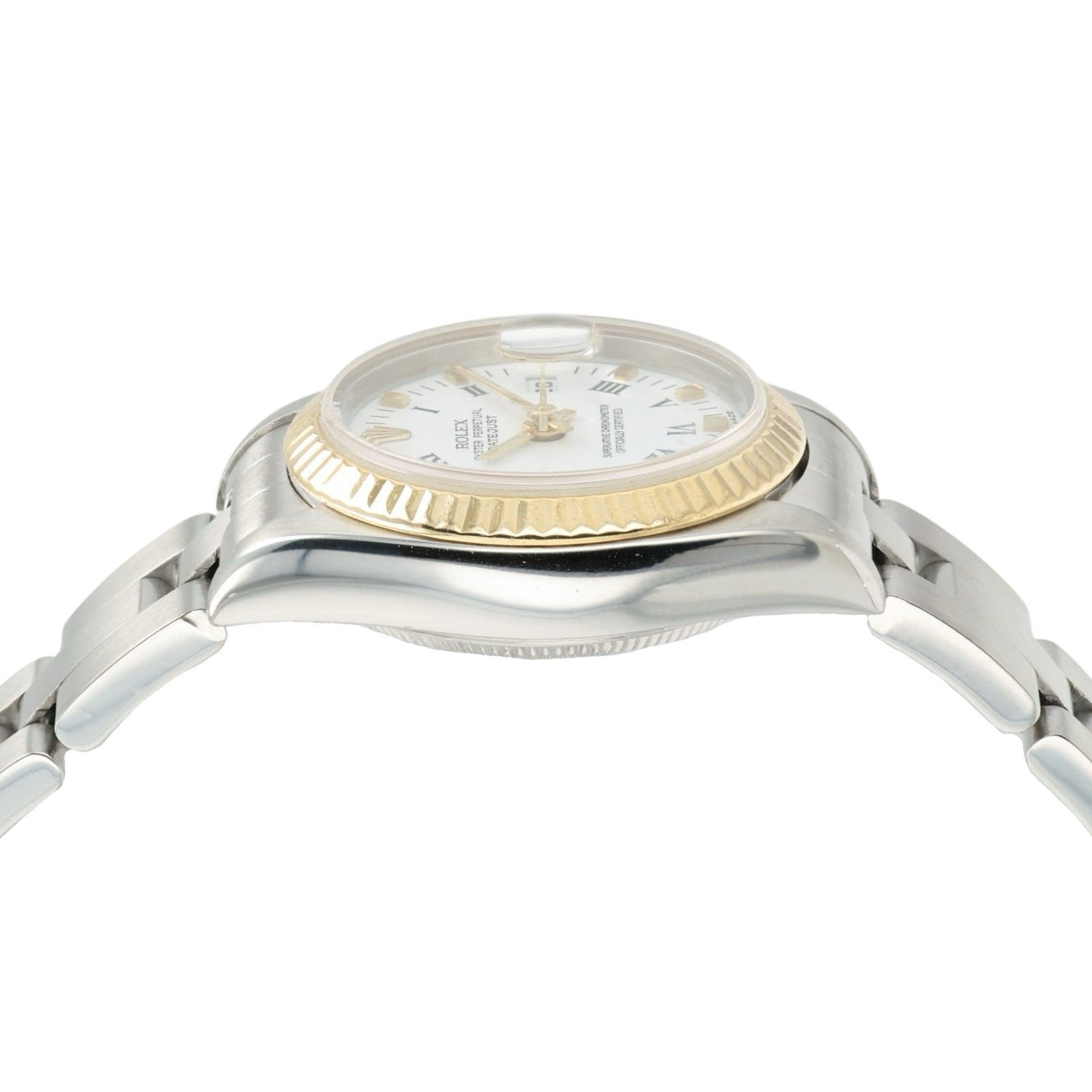 Rolex Lady-Datejust White Dial 18k Yellow Gold & Steel 26mm Automatic 69173