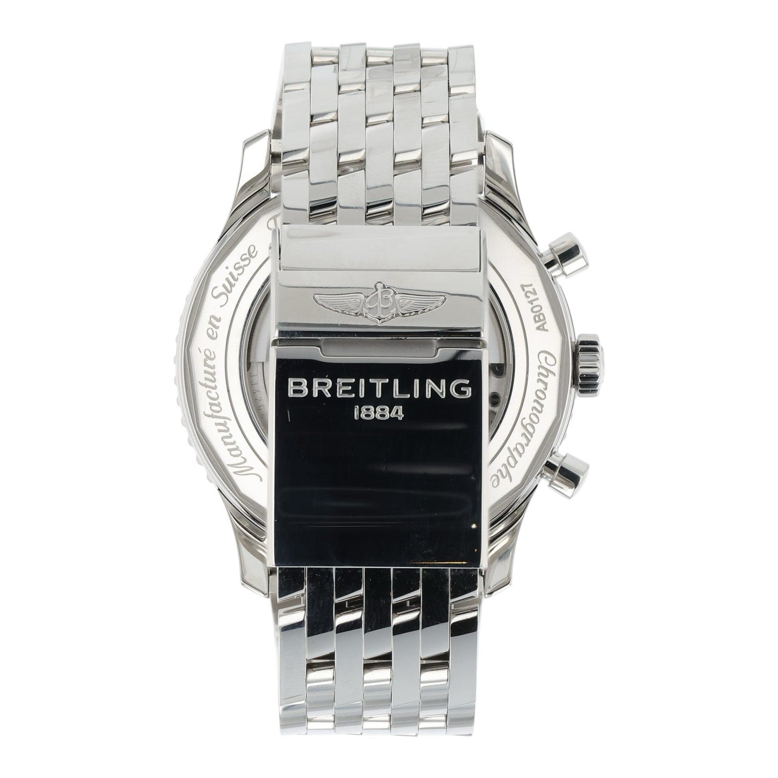 Breitling Navitimer 1 B01 Stainless Steel Black Dial 46mm Automatic Mens AB0127