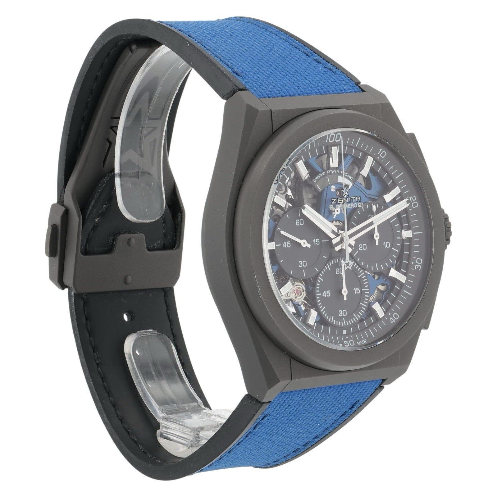 NEW 2025 Zenith Defy El Primero Titanium Blue Dial 44mm Watch 97.9001.9004