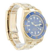 Rolex Submariner Blue Dial 18k Yellow Gold 40mm Automatic Men’s Watch 116618LB