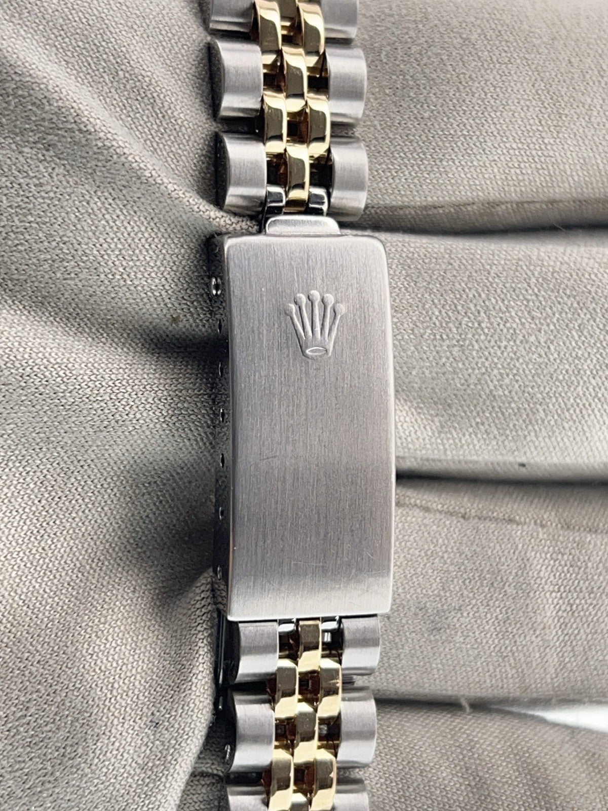 Rolex Lady Oyster Perpetual Gold & Steel Champagne Dial 26mm Women's Watch 6719