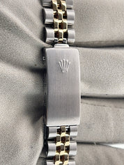 Rolex Lady Oyster Perpetual Gold & Steel Champagne Dial 26mm Women's Watch 6719