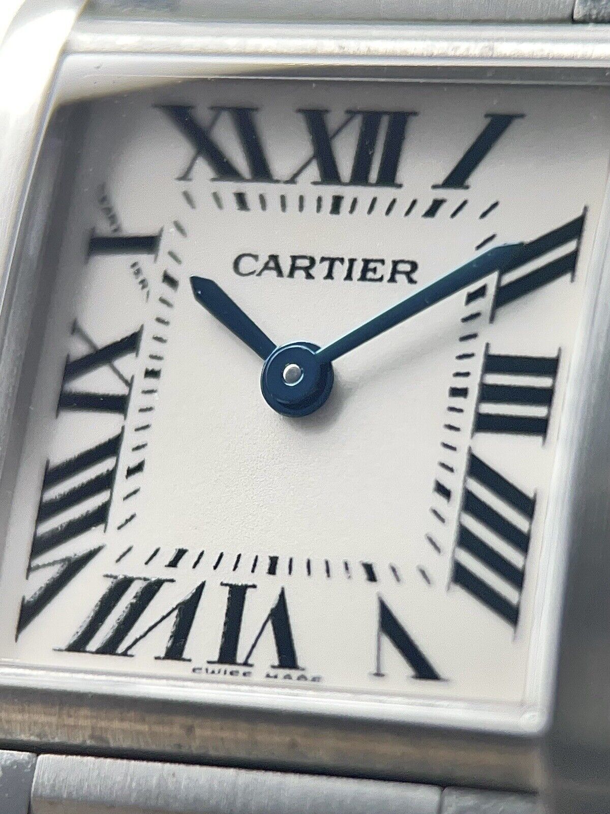 Cartier Tank Francaise Silver Dial Quartz Movement Ladies Watch 20mm Ref. 2384