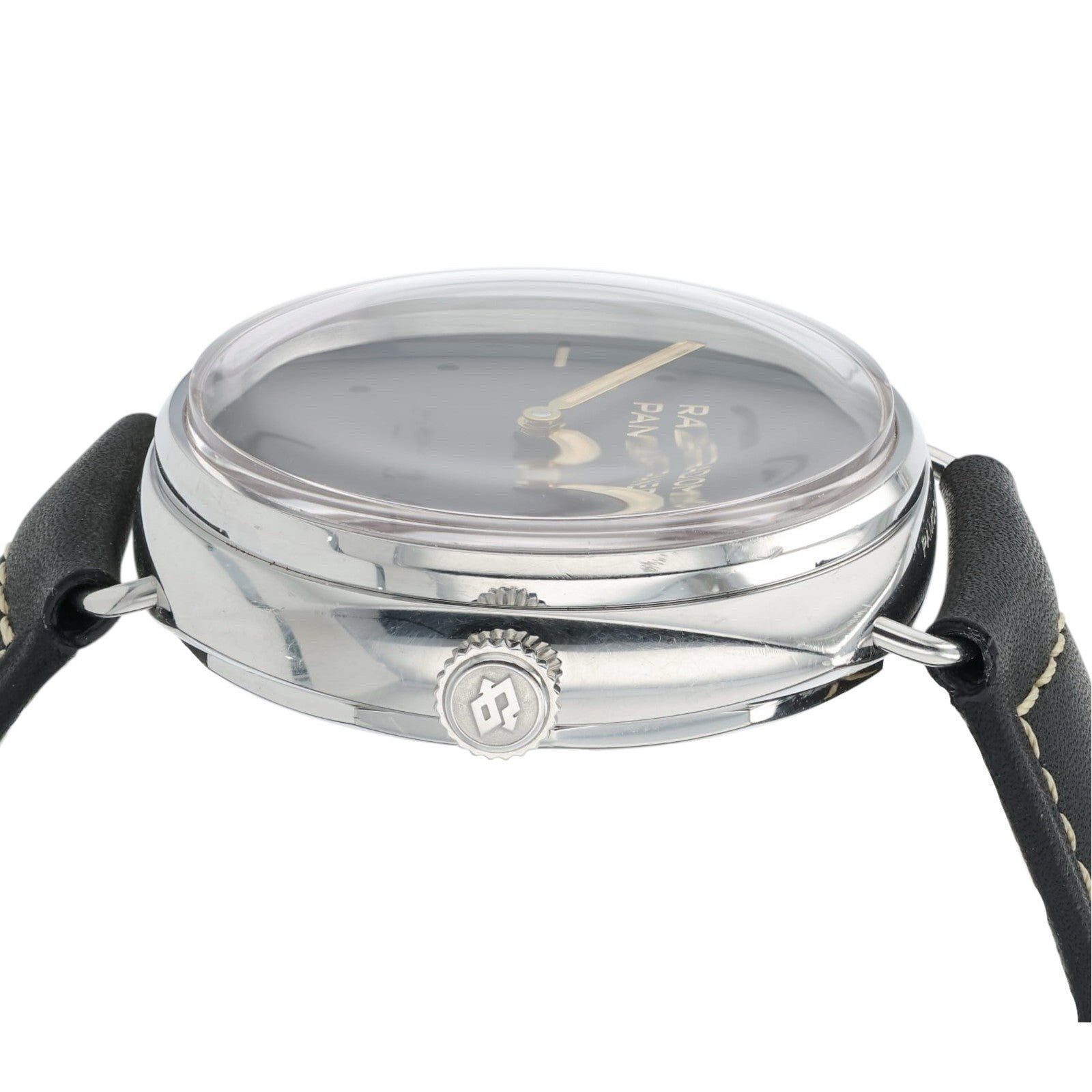 Panerai Radiomir Black Dial Stainless Steel 47mm Manual Wind Mens Watch PAM00425