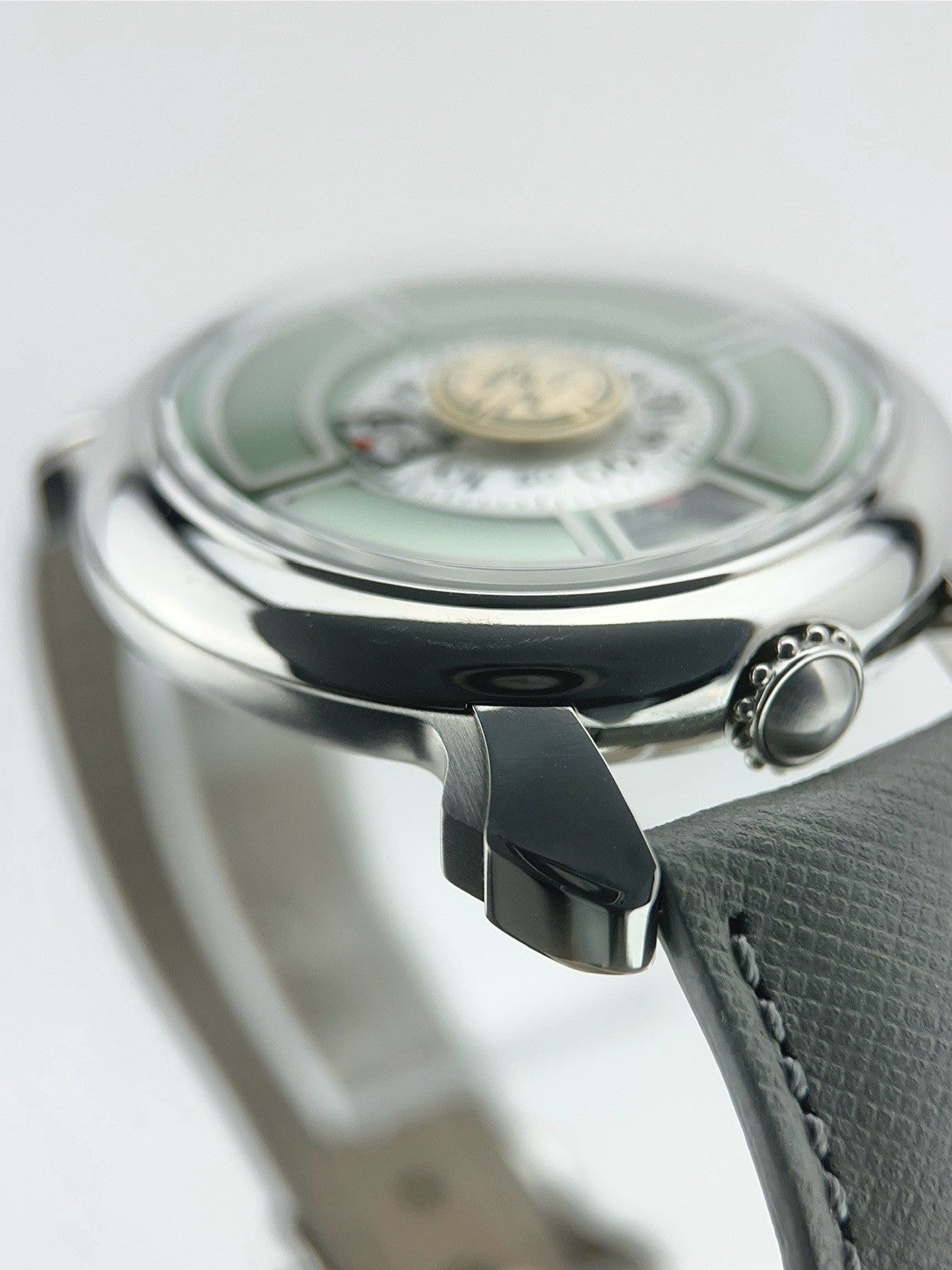 Gaga Laboratorio Stainless Steel Green Dial 42mm Automatic Mens Watch LM-50-001