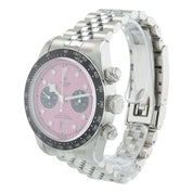 Tudor Black Bay Chrono Stainless Steel Pink Dial 41mm Automatic Mens Watch 79360