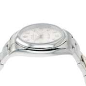 Rolex Air King Dominos Silver Dial Steel 34mm Automatic Unisex Watch 114200