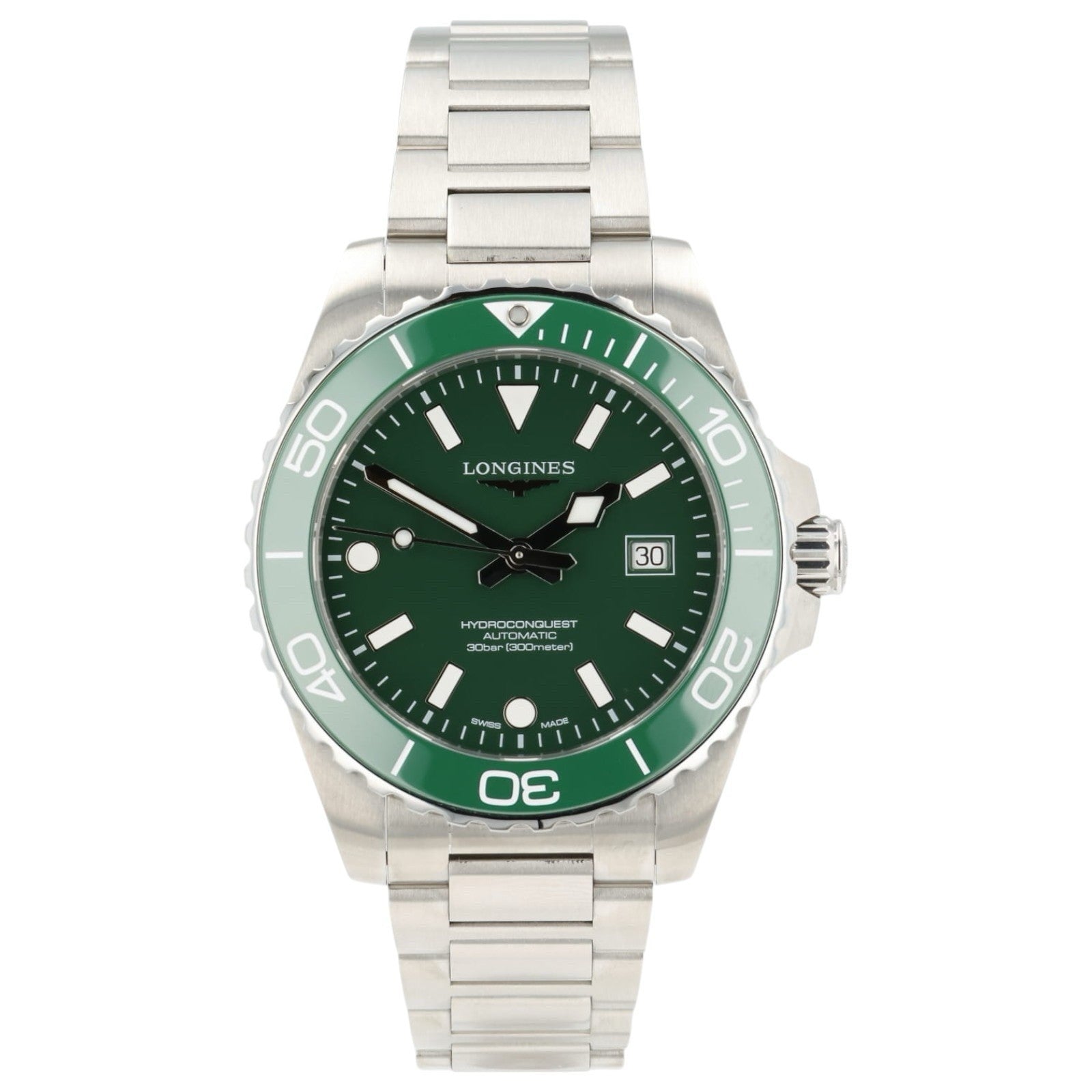Longines Hydroconquest Green Dial Stainless Steel 42mm Automatic Men’s L3.788.4