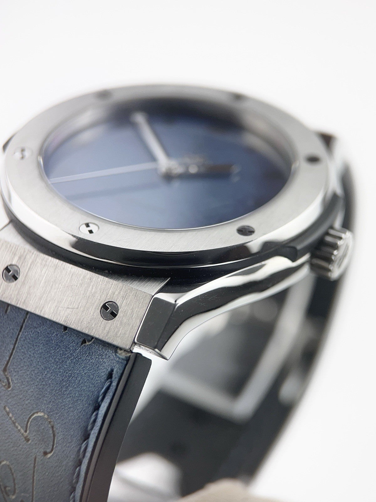 Hublot Classic Fusion Titanium Blue Dial 45mm Men's Watch 511.NX.050B.VR.BER16