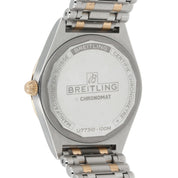 Breitling Chronomat White Dial 18k Rose Gold & Steel 32mm Quartz Womens U77310