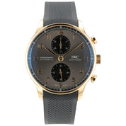 IWC Portugieser Chrono Gray Dial 18k Rose Gold 41mm Auto Men's Watch IW371610