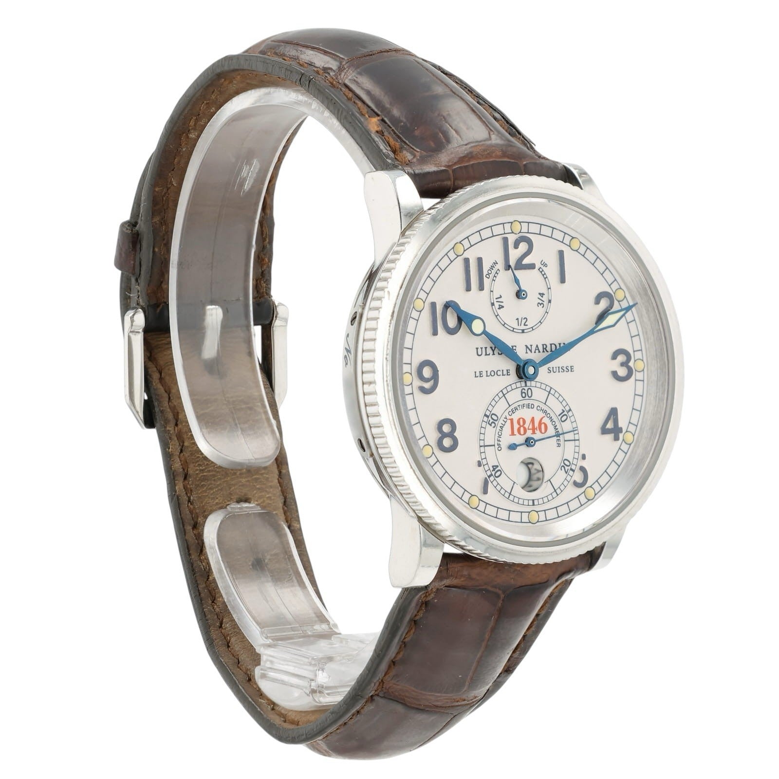 Ulysse Nardin Marine White Dial Stainless Steel 38mm Automatic Mens Watch 263-22