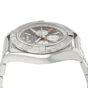 Breitling Chronograph GMT Black Dial Stainless Steel 47mm Automatic Mens AB0410