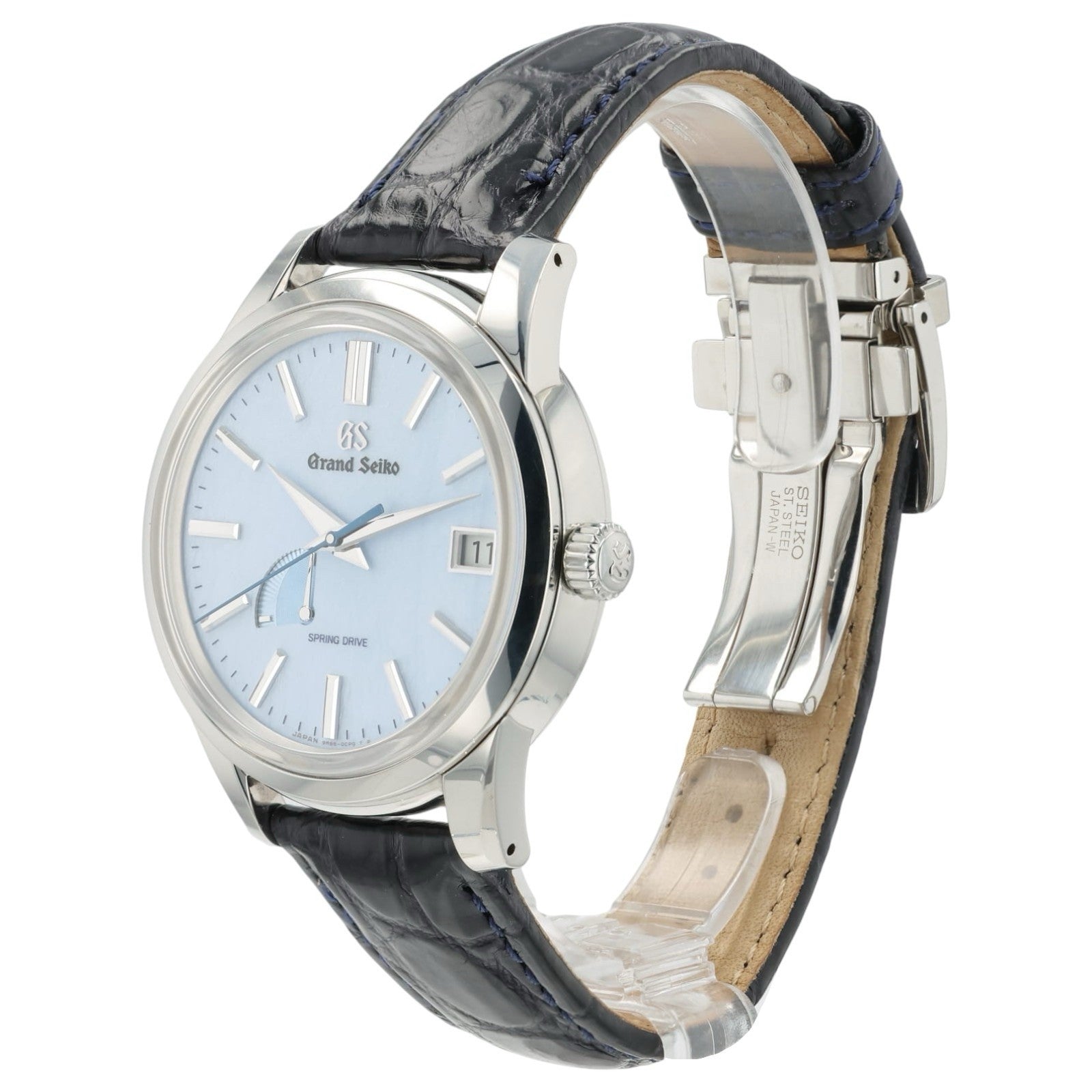 Grand Seiko Elegance Skyflake Blue Dial Steel 40mm Automatic Men’s Watch SBGA407