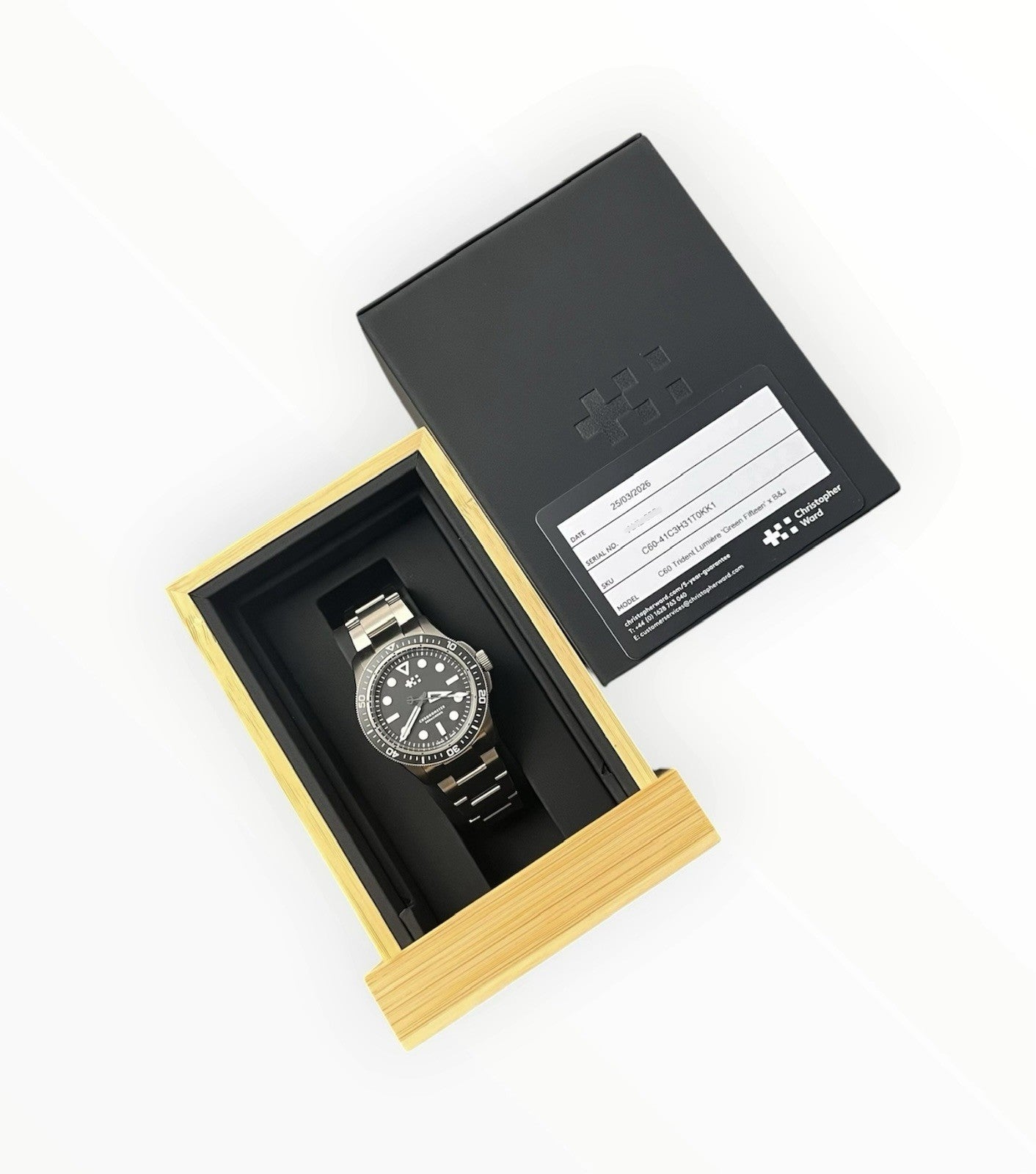 Christopher Ward Bark and Jack Matte Black Titanium 41mm Automatic Men’s Watch