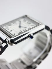 Cartier Tank XL Steel 31mm Automatic Men’s Watch WSTA0053 W/ Extension 2029