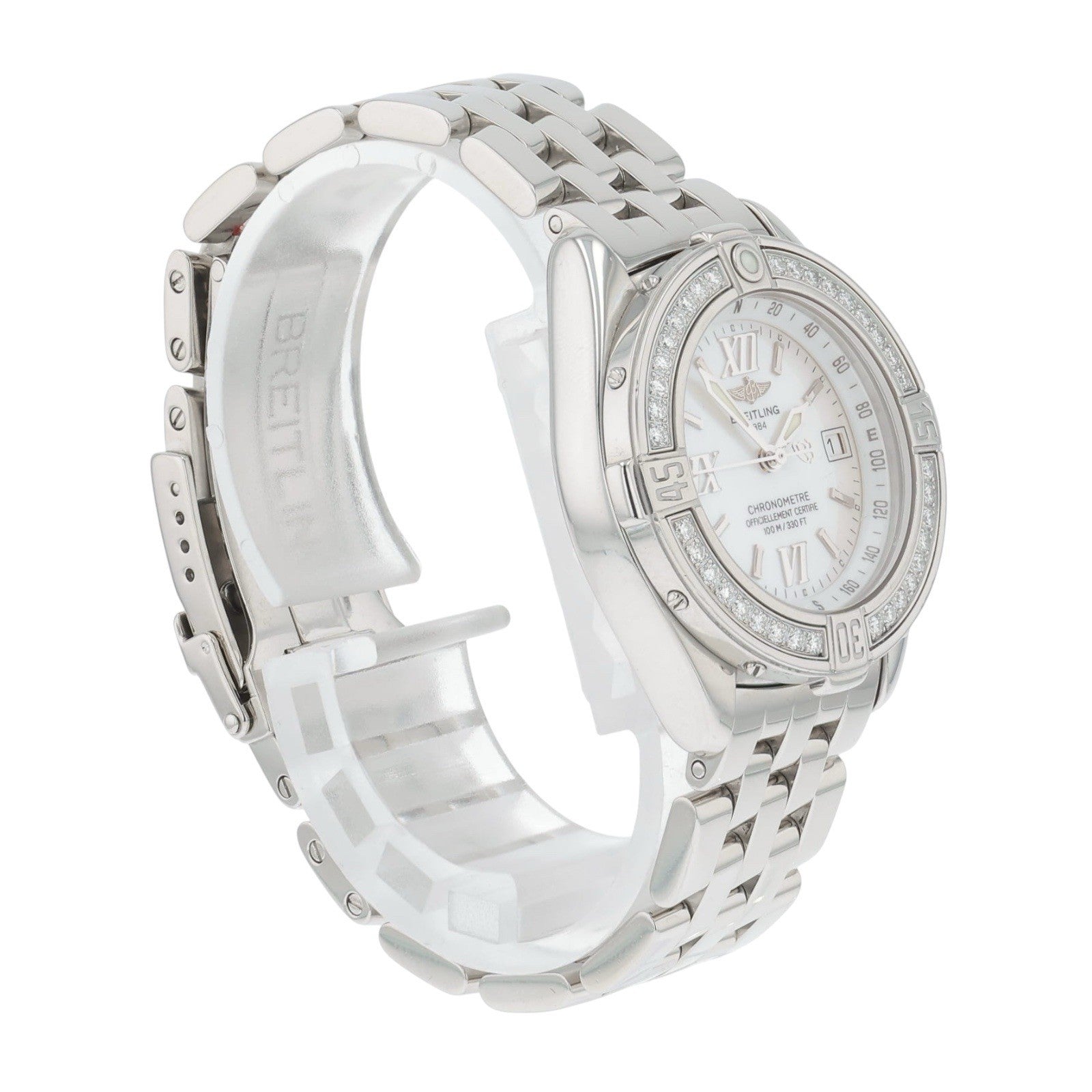 Breitling B Class Diamond Steel Mother Of Pearl Dial 31mm Quartz Women’s A67365