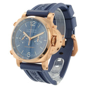 Panerai Luminor Marina 18k Rose Gold Blue Dial 44mm Automatic Mens Watch PAM0111