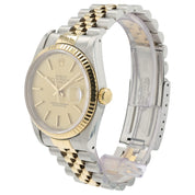 Rolex Datejust Champagne Dial 18K Yellow Gold and Steel 36mm Automatic 16233