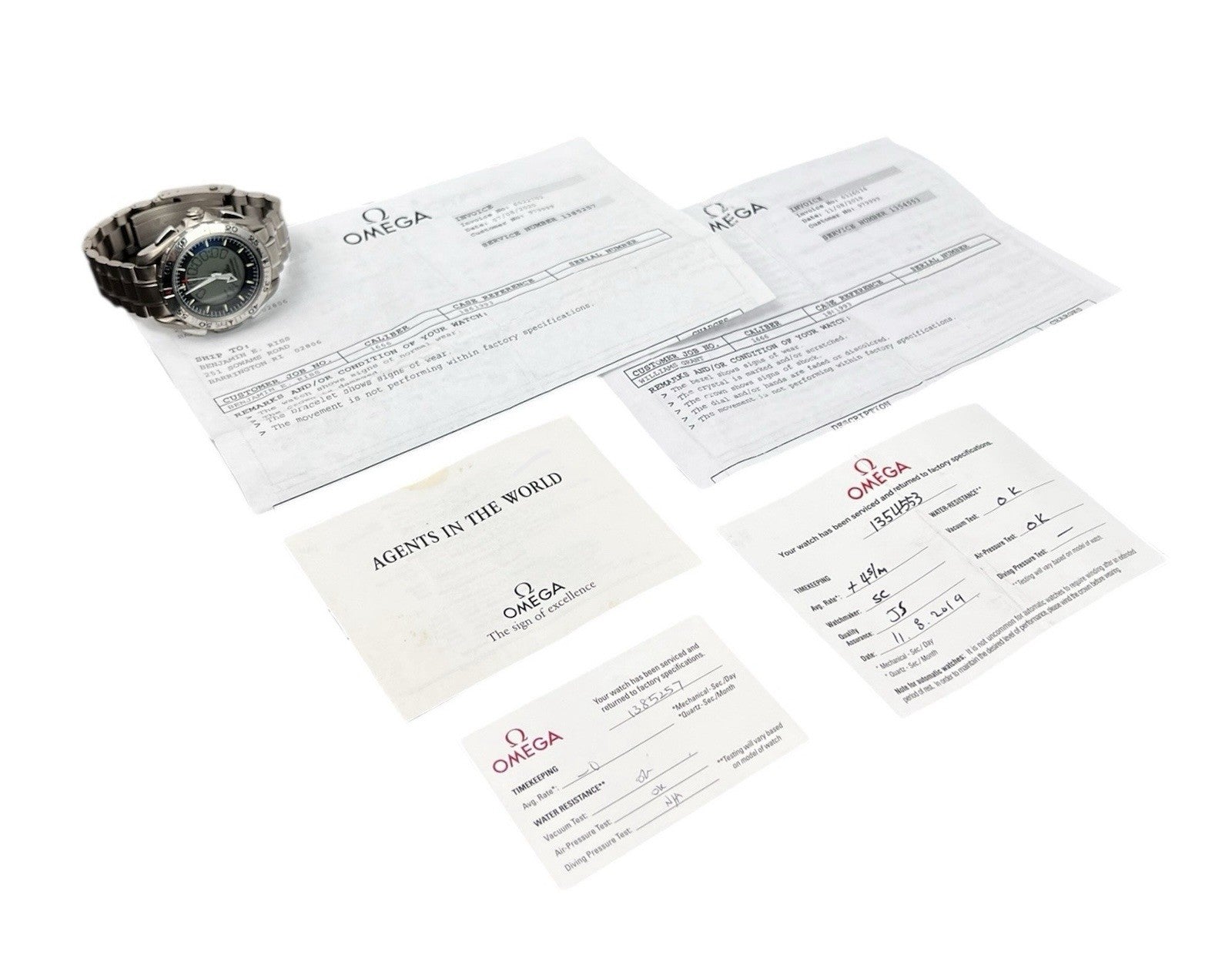 Omega Speedmaster Grey Dial Titanium 42mm Quartz Movement Mens Watch X-33