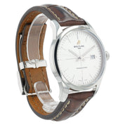 Breitling Transocean Stainless Steel Silver Dial 43mm Automatic Mens A10360