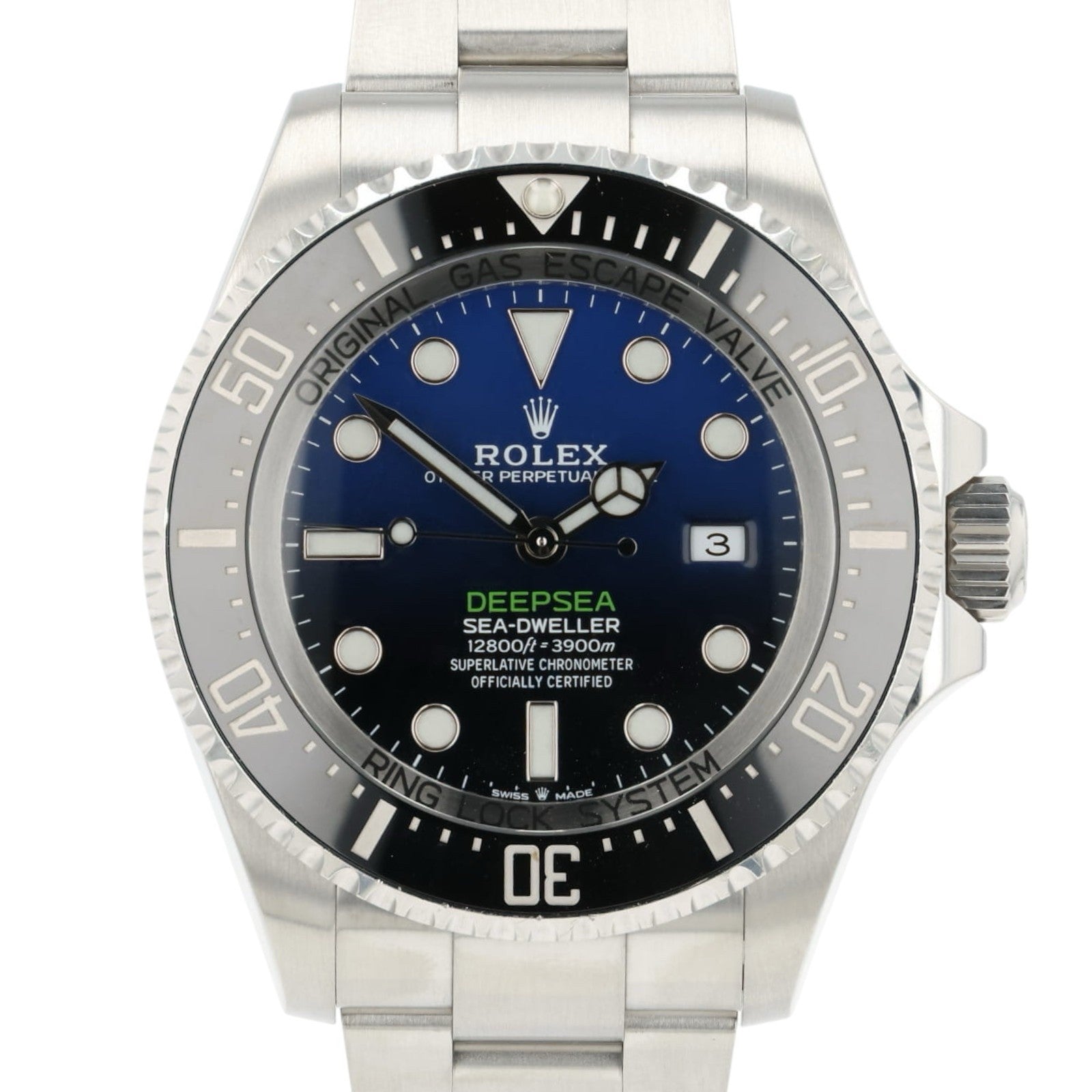 Rolex Deepsea Sea-Dweller Blue Dial Stainless Steel 44mm Automatic Mens 126660