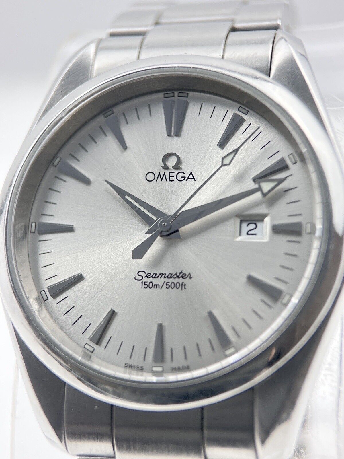 Omega Seamaster Aqua Terra Quartz Movement 39mm 2517.30 Silver Dial Watch