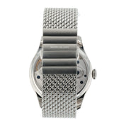 Montblanc 1858 44mm Mens Watch Stainless Steel Black Dial Manual Watch 115074