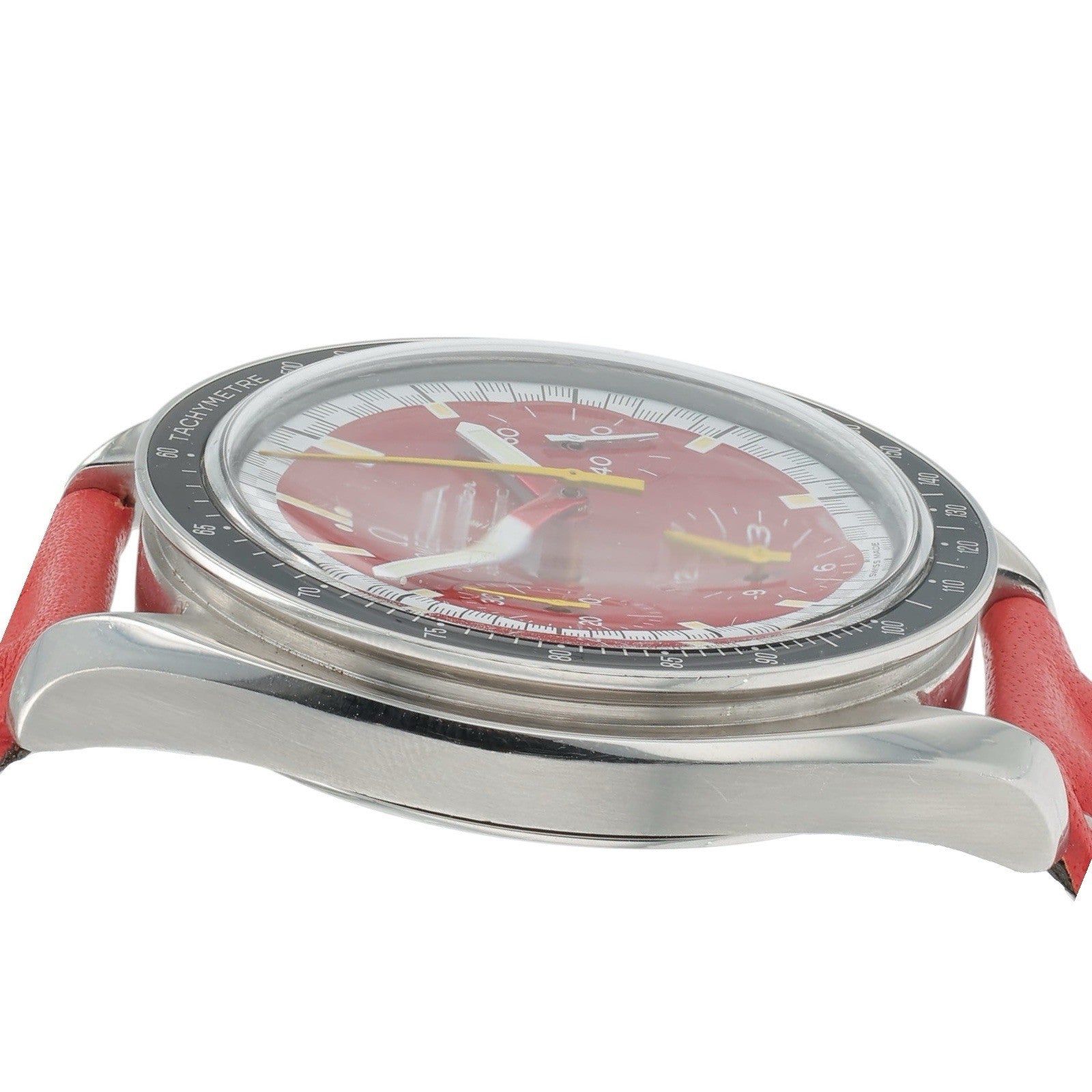 Omega Speedmaster Racing Steel Red Dial 39mm Automatic Watch 3810.61.41