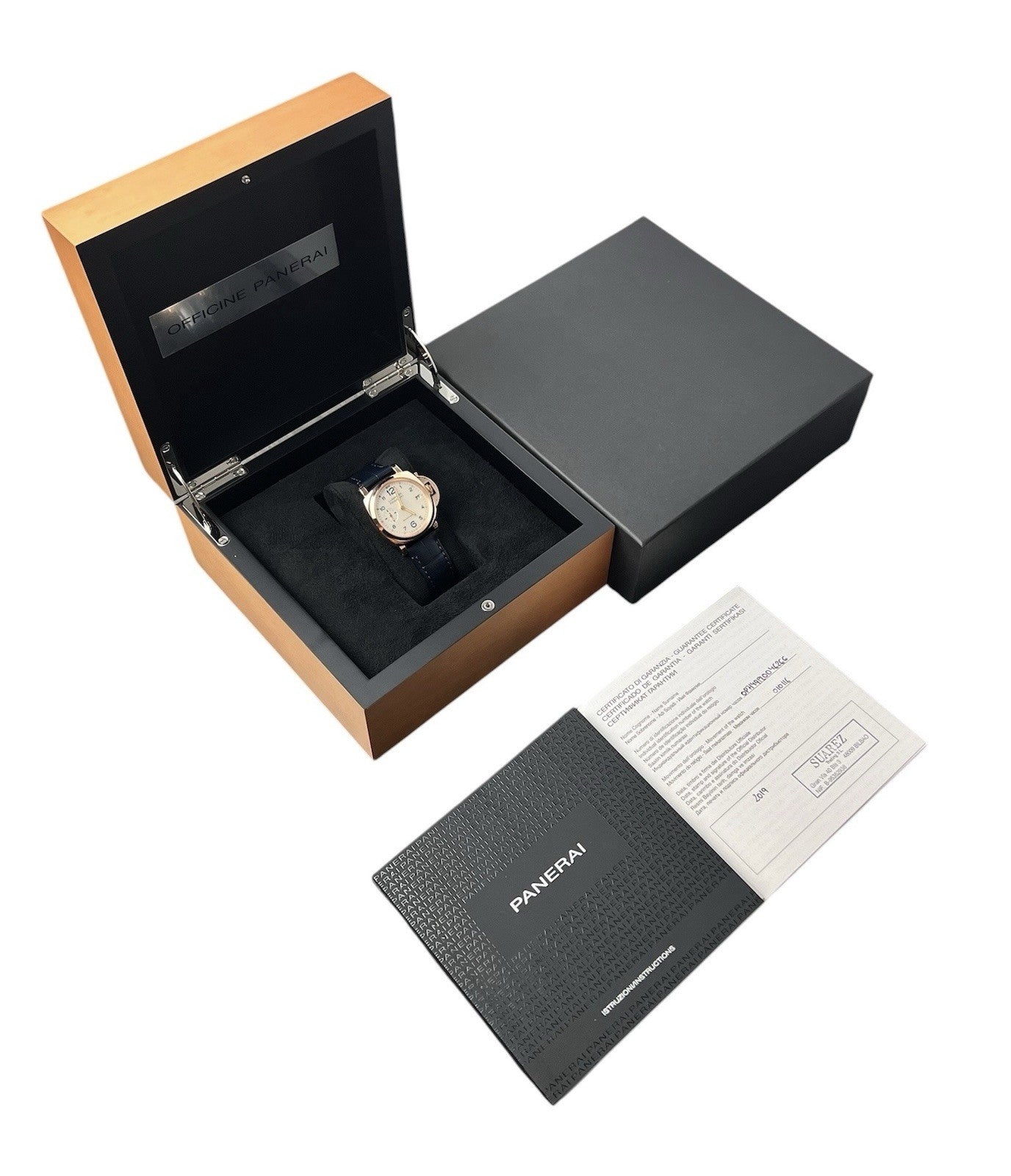Panerai Luminor Champagne Dial 18k Red Gold 38mm Automatic Men’s Watch PAM00756