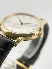 A. Lange & Sohne 18k Yellow Gold Silver Dial Manual Wind Men's Watch 206.021