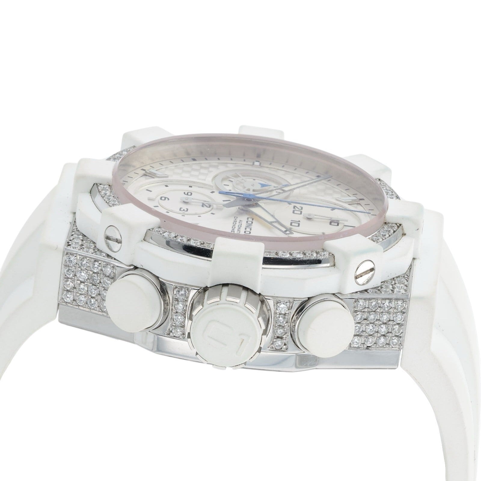 Concord C1 Chrono White Dial Steel Diamond 45mm Automatic Mens 01.5.14.1001