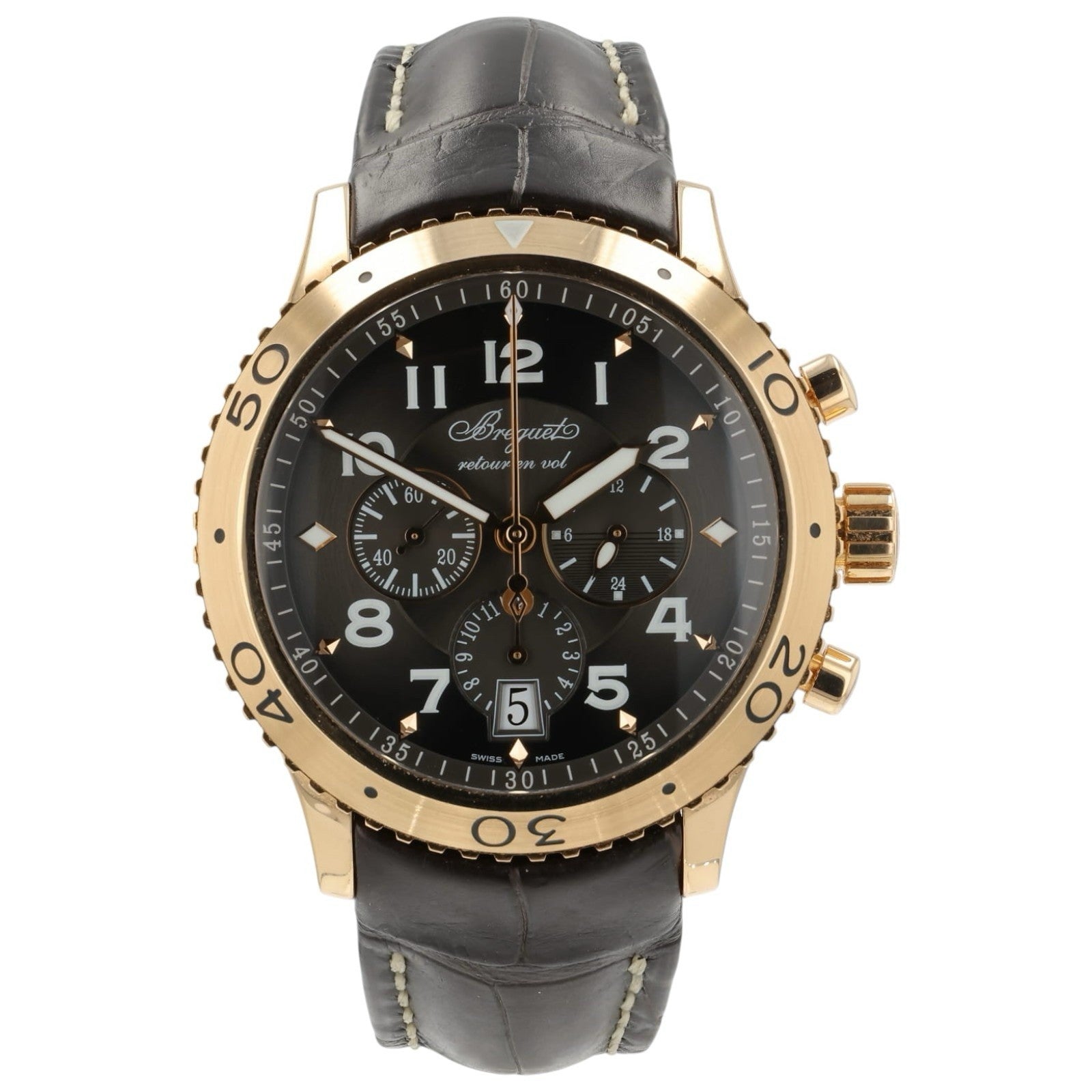 Breguet XXI Flyback Chrono Brown Dial 18k Rose Gold 42mm Automatic Men’s 3810