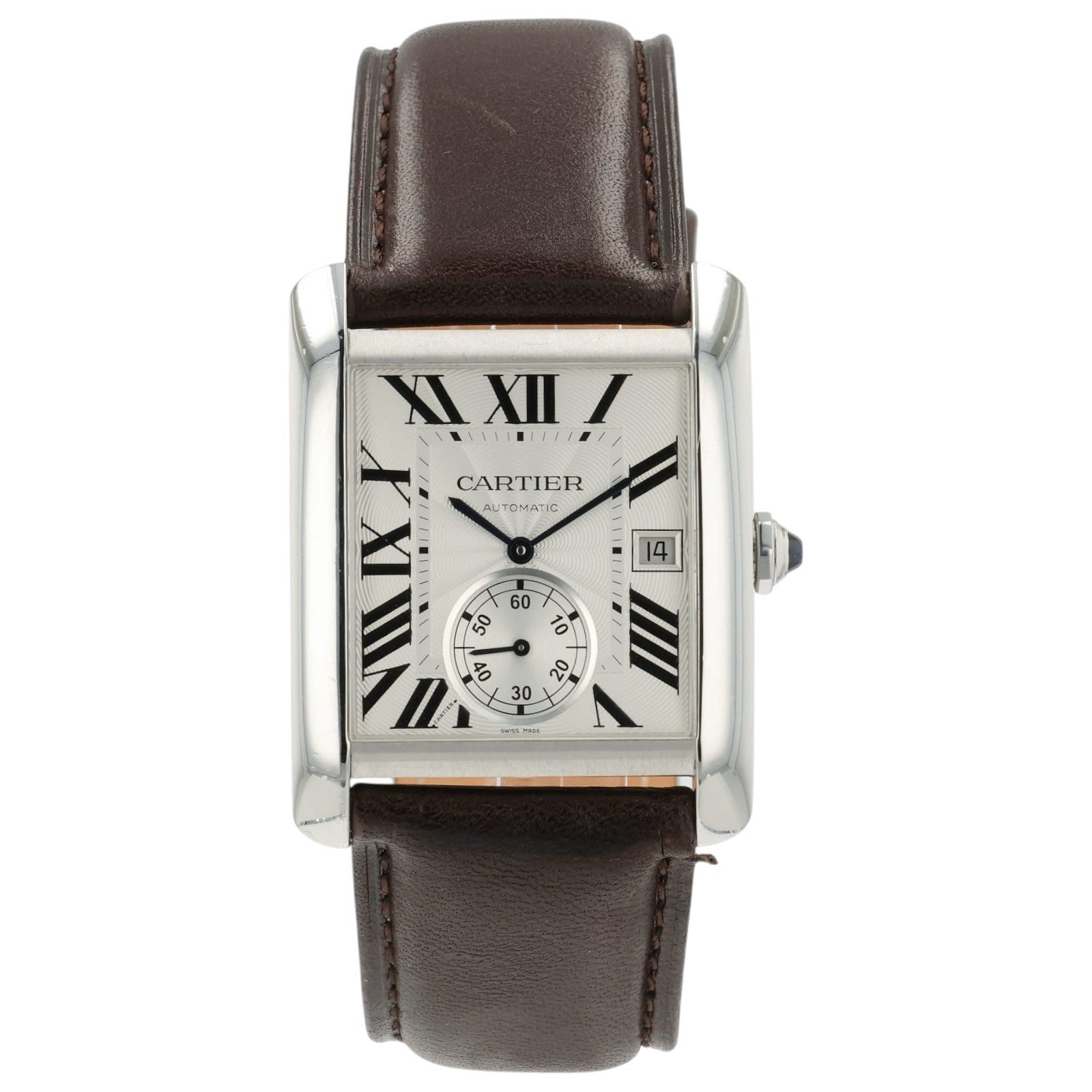 Cartier Tank MC Silver Dial Stainless Steel 34mm Automatic Men’s Watch W5330003