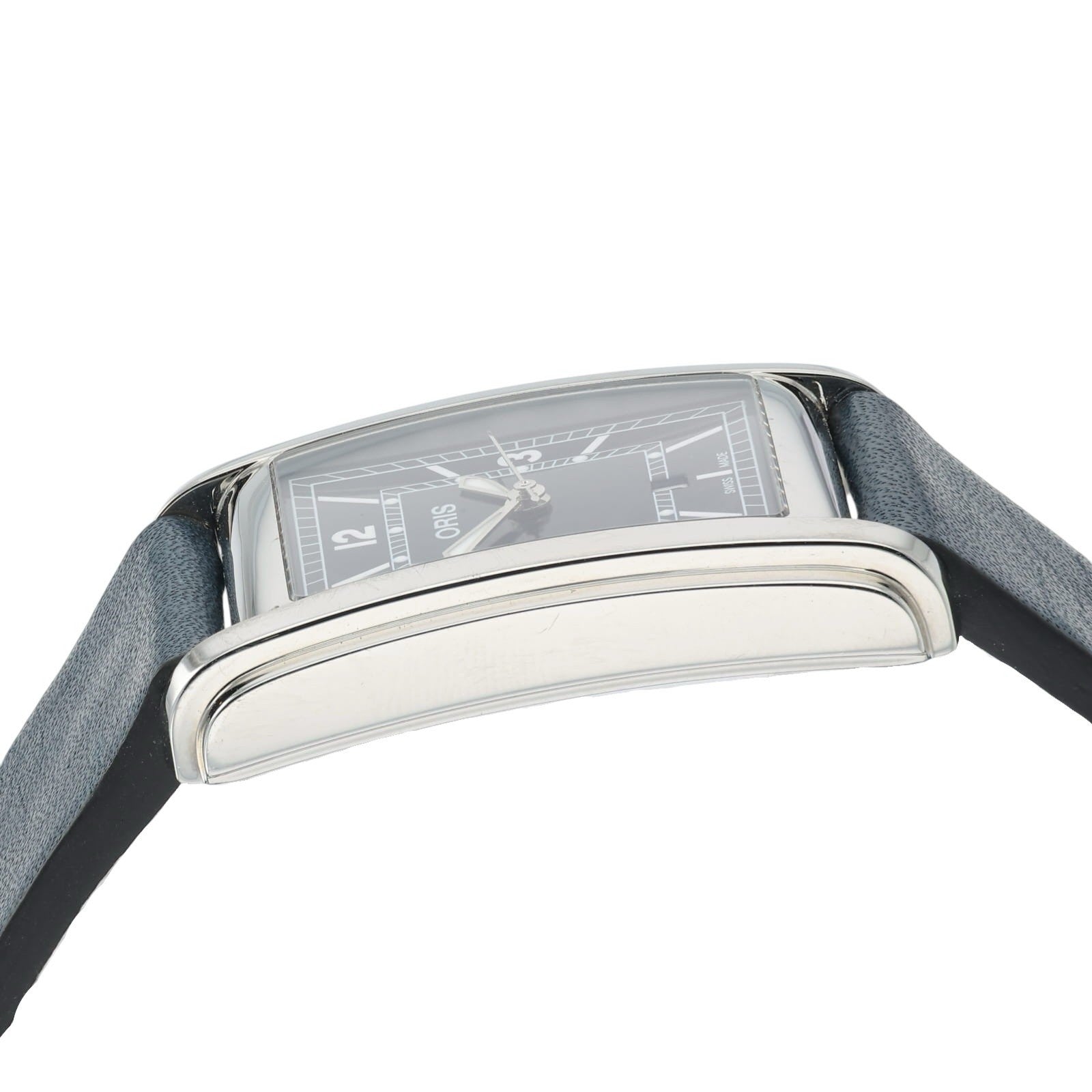 Oris Rectangular Stainless Steel Blue Dial 25x38mm Automatic Men's Watch 7783