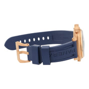 Panerai Luminor Marina 18k Rose Gold Blue Dial 44mm Automatic Mens Watch PAM0111