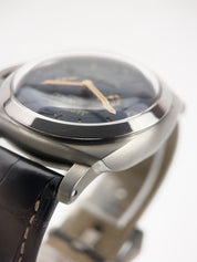 Panerai Luminor Equation Titanium Blue Dial 47mm Wind Up Men's Watch PAM00670