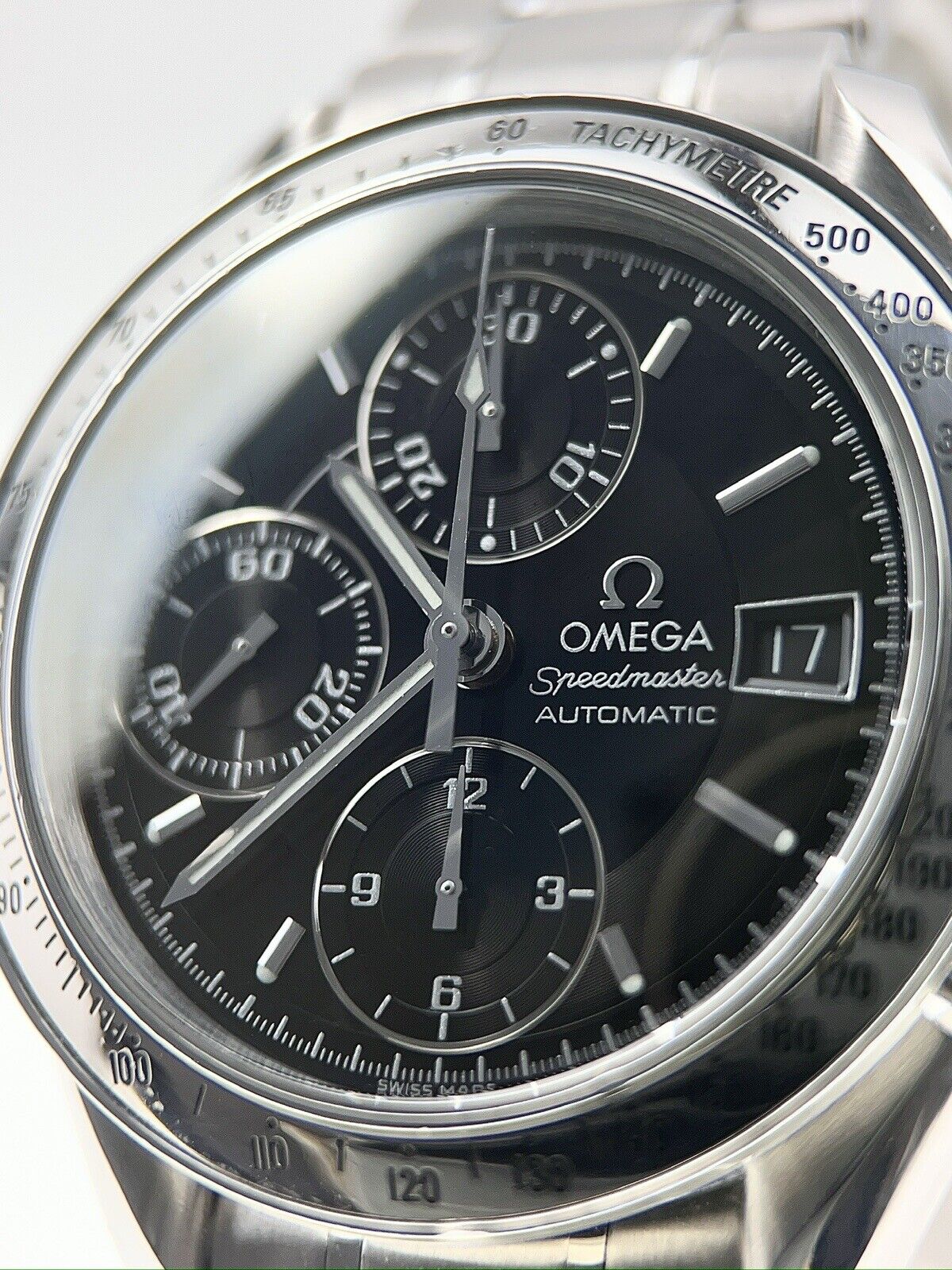 Omega Speedmaster Date Stainless Steel Black  39mm Automatic Men’s Watch