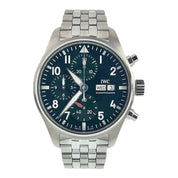IWC Pilot Stainless Steel Green Dial 41mm Automatic Movement Men's Watch IW38804