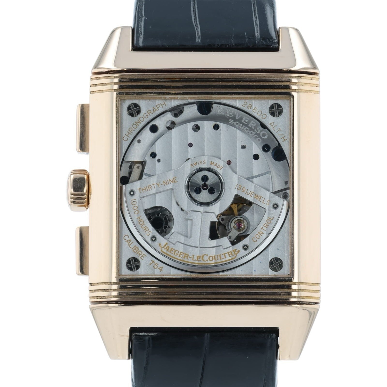 Jaeger LeCoultre Reverso 18k Rose Gold Silver Dial 35x41mm Automatic Q7012620