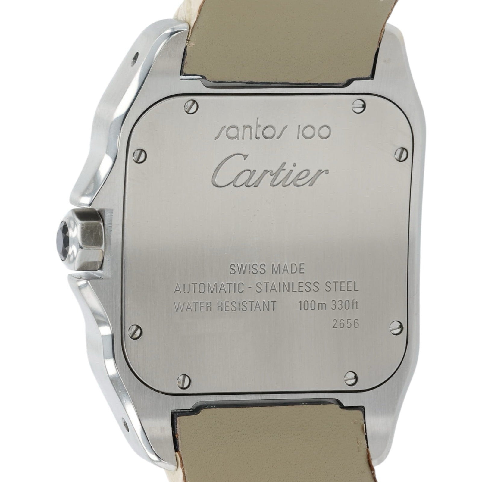 Cartier Santos Silver Dial Stainless Steel 38mm Automatic Men’s Watch W20073X8