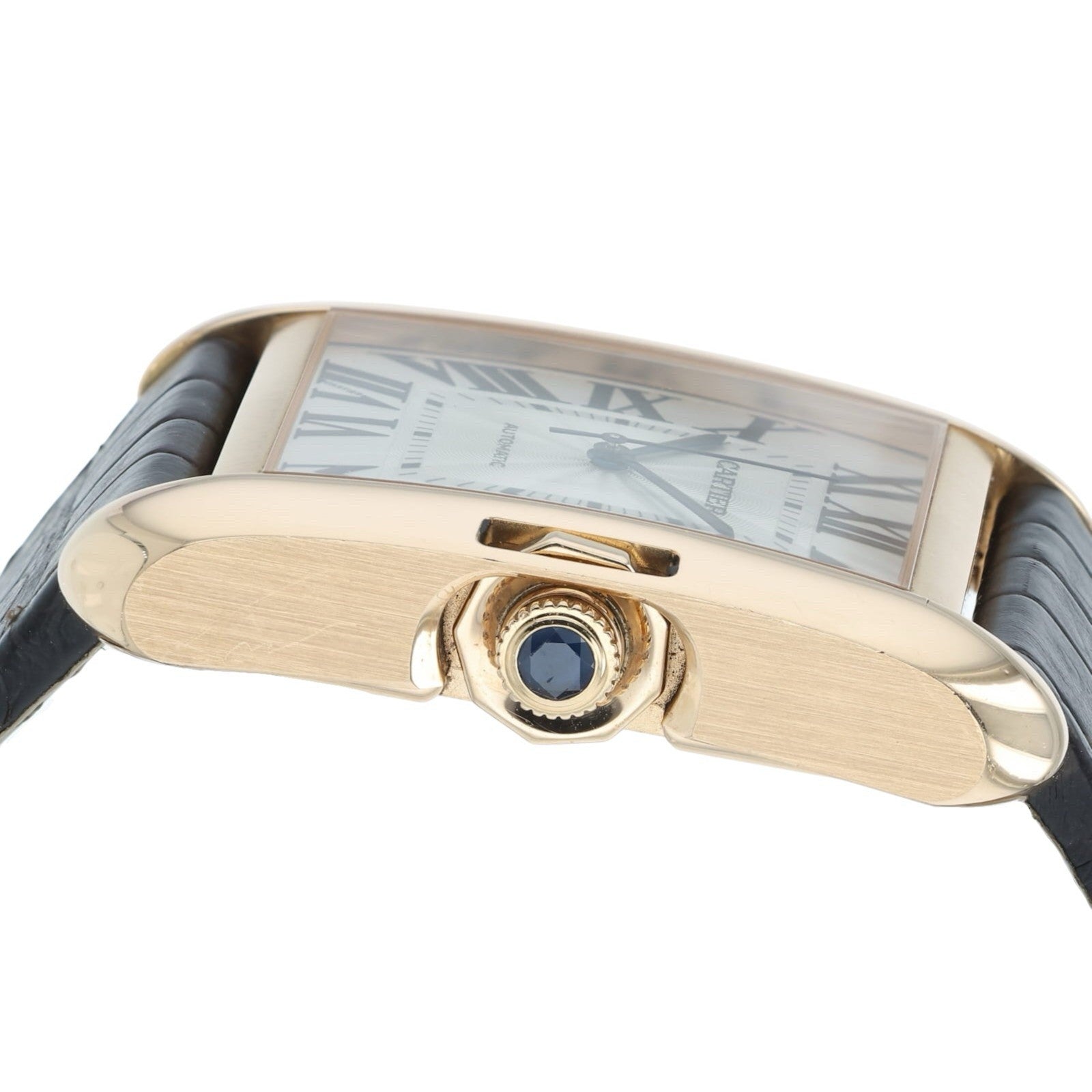 Cartier Tank Anglaise 18k Rose Gold Silver Dial 39mm Automatic Men’s W5310004