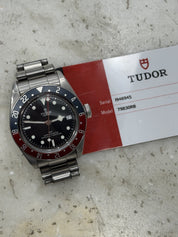 2019 Tudor Black Bay GMT Pepsi Black Dial Stainless Steel Men's Watch 79830RB
