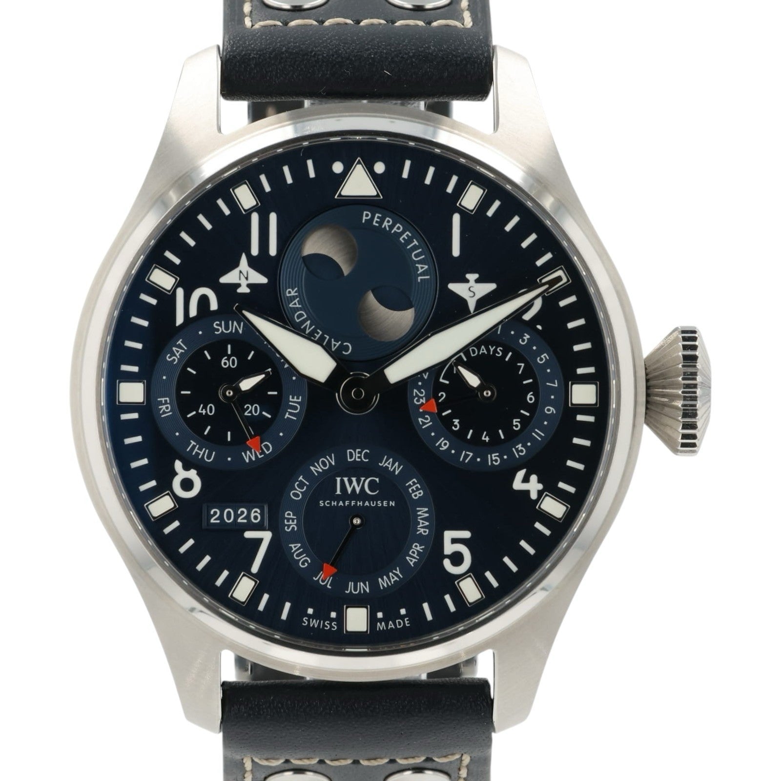 IWC Big Pilot Blue Dial Stainless Steel 46.2mm Automatic Men’s Watch IW503605
