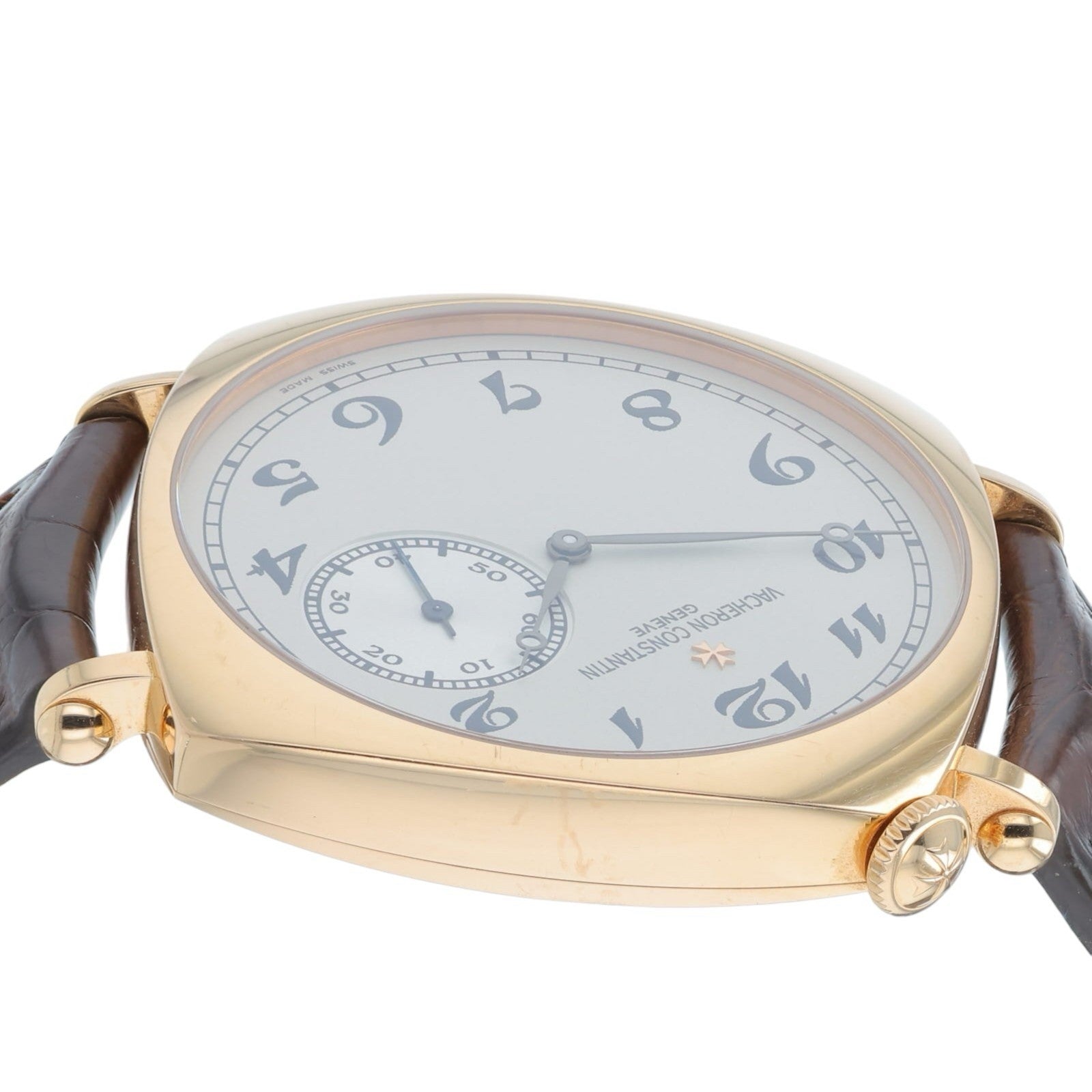 Vacheron Constantin 18k Rose Gold Silver Dial 40mm Manual Wind Mens Watch 82035