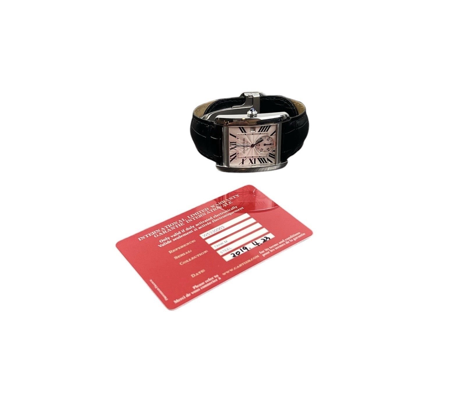 Cartier Tank MC Large Silver Dial Stainless Steel 34.3x44mm Automatic W5330003