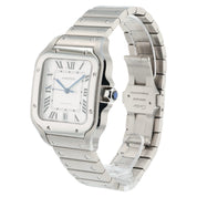 Cartier Santos Stainless Steel Silver Dial 39mm Automatic Men's Watch WSSA0018