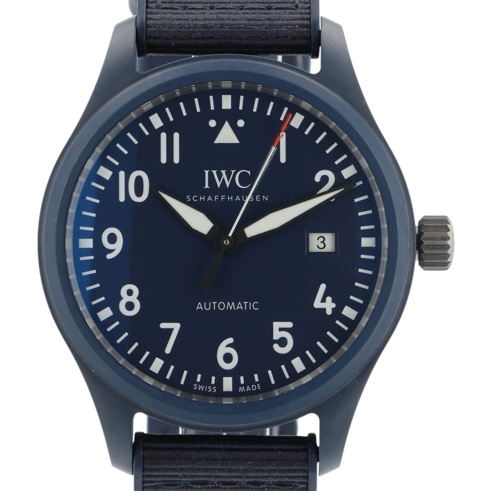IWC Pilot Ceramic Blue Dial 41mm Automatic Men's Watch IW328101 - Box/Papers