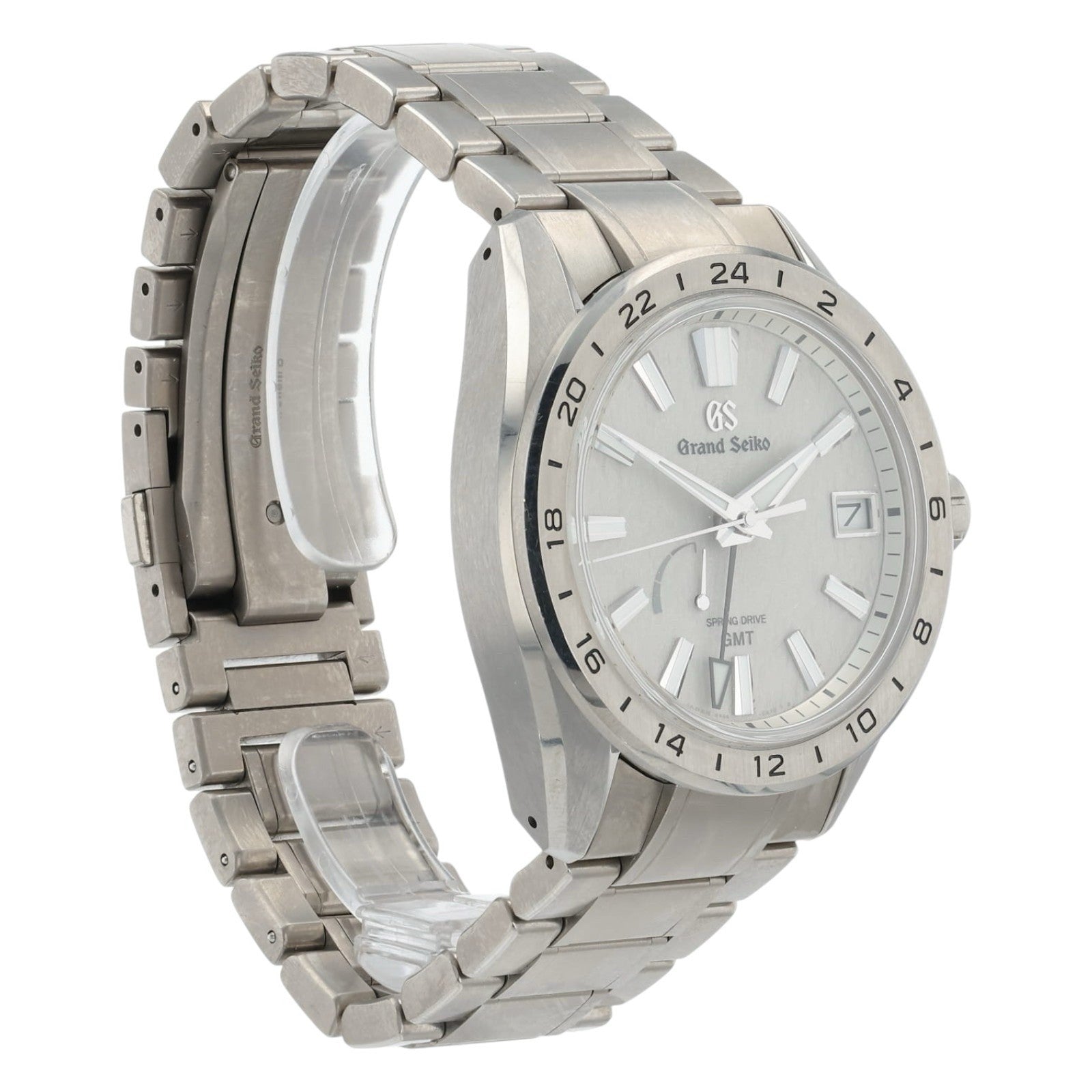 Grand Seiko Titanium Silver Color 41mm Automatic Movement Mens Watch SBGE285